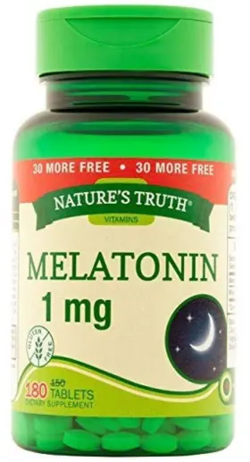 Natures Truth 191567142637 Melatonin 1 Mg Dietary Supplement - 180 Tablets Pack Of 6