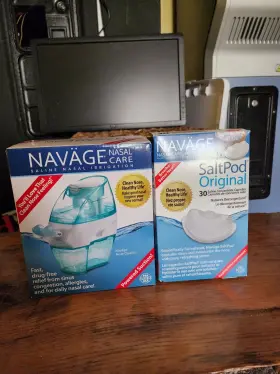 Rsi2 Navage Starter Bundle Nasal Irrigation System Saline Rinse With 29 Salt Pods