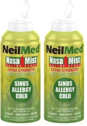Nmh-0nb-48-enu-usl Neilmed Nasamist Hypertonic Extra Strength 4.5 Fl Oz Pack Of 2 Green