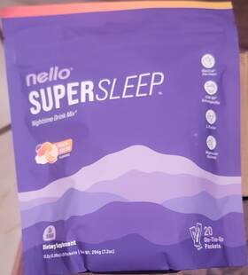 Nello 26042 Super Sleep Nighttime Drink Mix Peach Mango 20 Packets Aid