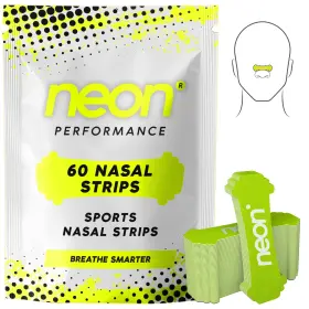Neon Performance 718603644612 - Nasal Strips 60 Count Oil And Sweat Resistant Adhesive