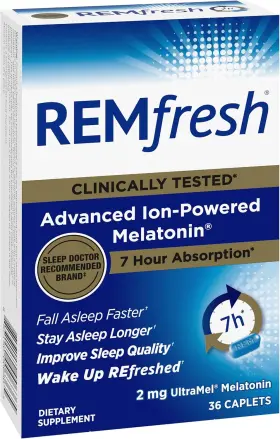 Nestle Health Science 744110297515 Remfresh 2mg Advanced Melatonin Sleep Aid Supplement -36 Caplets