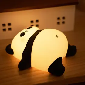 Bn010ab Nesvecit Rechargeable Cute Panda Night Light 3 Level 1 Lamp Tap Control
