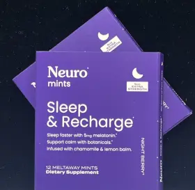 Neurogum 850042893005 Neuro Mints Sleep And Recharge 2pk 24pc Extra Strength 5mg Melatonin Botanicals Neurogum 850042893005 Neuro Mints Sleep And Recharge 2pk 24pc Extra Strength 5mg Melatonin Botanicals