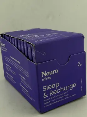 Neurogum 850042893012 12 Pack 144 Pc Neuro Mints Sleep And Recharge Melatonin Exp 03/26