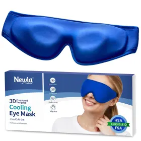 Newla 199874349732 Upgraded Cooling Gel Eye Mask For Puffy Eyes Fsa 1 Count Pack Of Blue