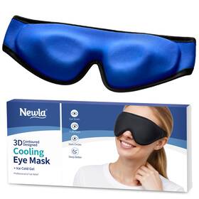 Newla 199874763576 Upgraded Cooling Gel Eye Mask For Puffy Eyes 1 Count Pack Of Black