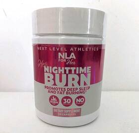 Next Level Athletics 656103082889 Nla For Her Nighttime Burn Women Sleep Support Fat Burning 60 Capsules New