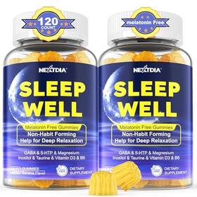 Nextdia B0d86pp5ht Melatonin-free Sleep Gummies With Magnesium Gaba 5-htp L-theanine