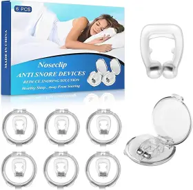Nidoll 744110080681 Anti Snoring Devices Snore Stopper With Adjustable Magnet Solution For