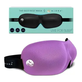 Nidra 866091000318 Sleep Mask For Women And Men Blackout Eye Longer Deep Rest 3d