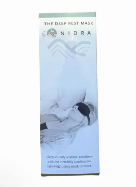 X000ms0xlr Nidra The Deep Rest Mask Sleep Black Lightweight Comfortable