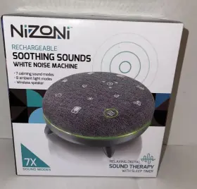 Nizoni 600609736685 Dream Machine White Noise Rain Wind Soothing Sounds Therapy Relax Sleep