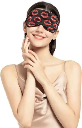 1045793 Nmm Global 100% Mulberry Silk Sleep Mask Blackout Cute Natural Sleeping M Kiss