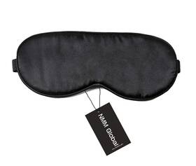 Nmm Global Pr-com-rt-x1115196 100% Mulberry Silk Sleep Mask Blackout Cute Natural Medium Black