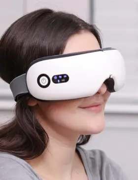 No 355180901433 Eye Massager With Heat Intelligent Mask For Eyes Fatigue Relief White