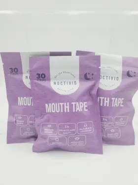 Mt100000 Noctivio Lot Of 3 Mouth Tape 30 Strips Sealed 90 Total Night Sleeper