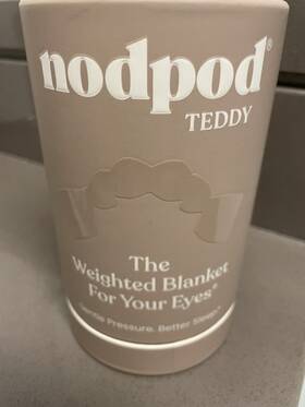 Nodpod 850073602058 Teddy Mask The Weighted Blanket For Your Eyes Bear Color New