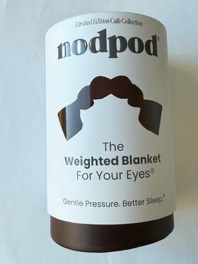 Nodpod 850073602164 Sleep Mask Weighted Blanket For Your Eyes Cafe Collection Expresso