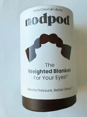 Nodpod 850073602164 Sleep Mask Weighted Blanket For Your Eyes Cafe Collection Expresso