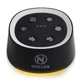 Lj-b008 Nollox White Noise Sound Machine For Baby - Soothing Sleep Aid With Adjustable Black