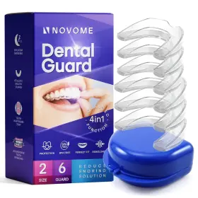 Novome 727508803604 6 Packs Of Mouth Guard For Teeth Grinding Clenching