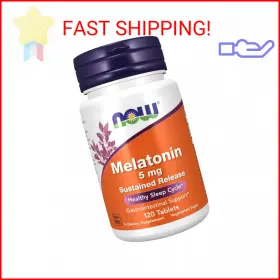 4-hou Now Foods 3554 Supplements Melatonin 5 Mg Sustained Release Formulated For A