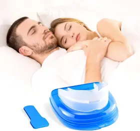 Asd08 Noxozoqm Adjustable Anti Snoring Mouth Guard Device - Customizable For Men And Women