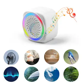 Nsioutlet 616361668614 Q9 Portable White Noise Machine Baby Adult Sleep Aid With Night Light Timer Travel