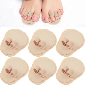 Hl-nuanchu-48697 Nuanchu 6 Pieces Double Toe Straightener Hammer Splint One Size Beige