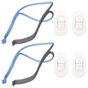 Nubliss 427011144241 Resmed Airfit P10 Headgear Strap Replacement Cpap Nose Pillow Mask 2