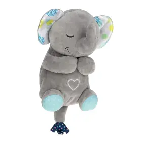 80107 Nuby Lifelike Animated Sleeping Elephant With 8 Soothing Lullabies &