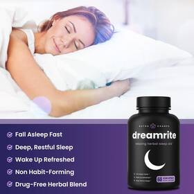 Nutrachamps Inc. 313112427468 Natural Sleep Aids - Melatonin Lemon Balm Chamomile Valerian Root