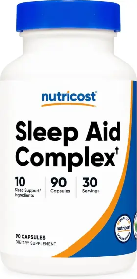 Ntc100101 Nutricost Sleep Aid Complex 1330mg Serving 90 Capsules Count Pack Of 1