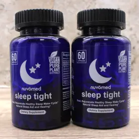 Nuvomed 859811009920 Sleep Tight 60 Capsules Natural Aid Healing Pack Of 2 Bundle 1/25