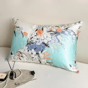 Pattern7 Nycctoke 100% Pure Mulberry Silk Pillowcase Standard Size For Hair And Skin Real