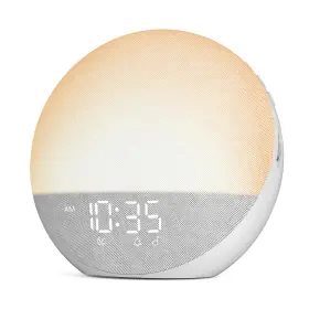 H03-frost Odokee Sunrise Alarm Clock White Noise Machine Natural Wake Up Light - Dimmable Cloc