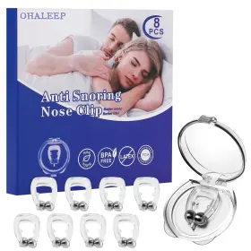 Ohaleep 727636878574 Anti Snoring Devices Snore Stopper With Adjustable Magnet Silicone Nose Clip