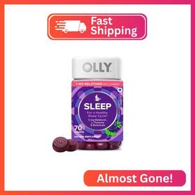 Olly 852933008024 Sleep Gummy 3 Mg Melatonin L-theanine Chamomile Lemon Balm Aid