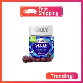 Olly 852933008413 Extra Strength Sleep Gummy 5 Mg Melatonin L-theanine Chamomile Lemon Ba