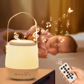 One Fire 445051232216 Baby Night Light Sound Machine 35 Colors 12 White Noise Egg For Nu