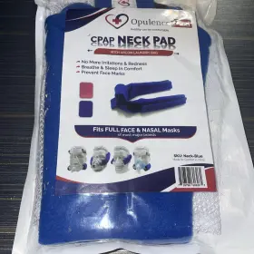 Opulencemed 726798606261 Cpap Neck Pads Headgear Strap Covers - No Skin Irritation Blue