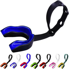 Sh-ca21004 Oral Mart Strapped Mouth Guard For Football Lacrosse Ice Hockey Taekwondo Usa Flag
