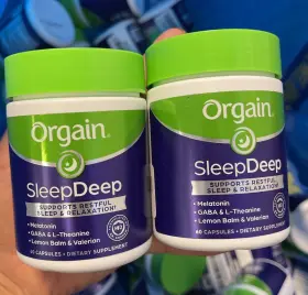 Orgain 851770009171 Sleepdeep Support 60 Capsules Expires 9/2024 Lot Of 2 Bottles