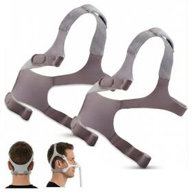 Organic Deal 728886794003 2 Pack Replacement Cpap Headgear Strap For Wisp Mask Of Grey
