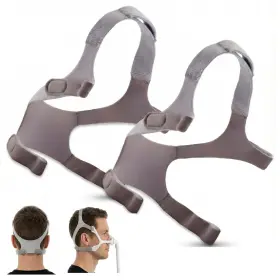 Organic Deal 728886794003 2 Pack Replacement Cpap Headgear Strap For Wisp Mask Of Grey