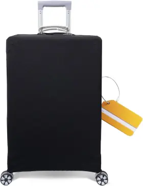 On-gj-xlzxlp-yep-bk-m-set2 Orgawise Luggage Covers For Suitcase - Fashionable Protector Medium Black