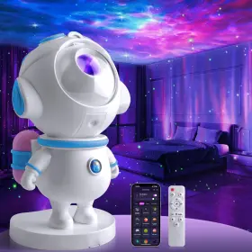 Ousahzu 611834705223 Astronaut Galaxy Star Projector Light Aurora Led Night Lamp For Blue