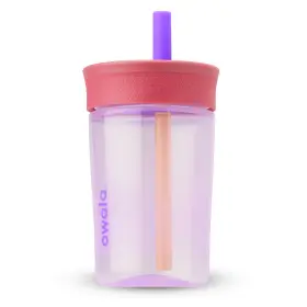 C06143 Owala Kids Insulation Bpa-free Plastic Tumbler With 15 Ounces Lilac Rocket