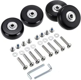 Ownmy 610895363946 45mm X 18mm Luggage Suitcase Replacement Wheels Rubber